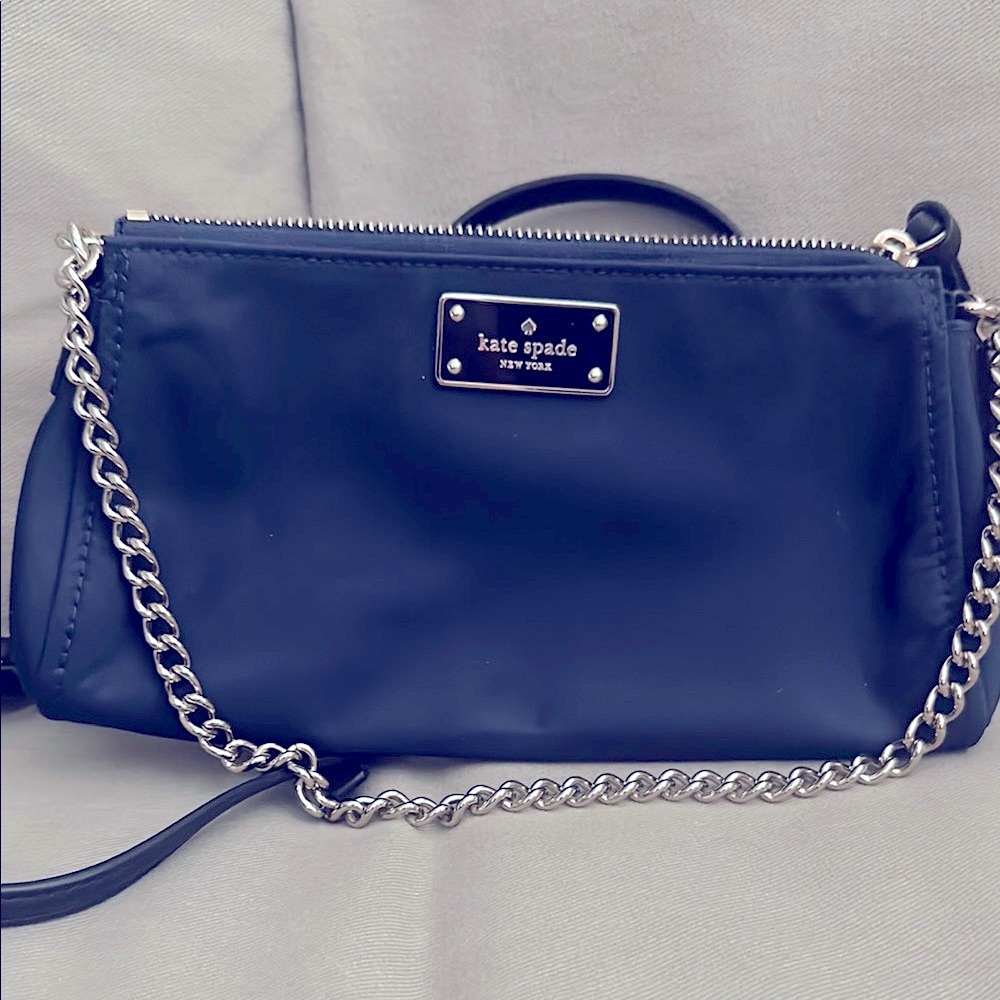 Kate Spade Navy Blue Nylon Madison Bag